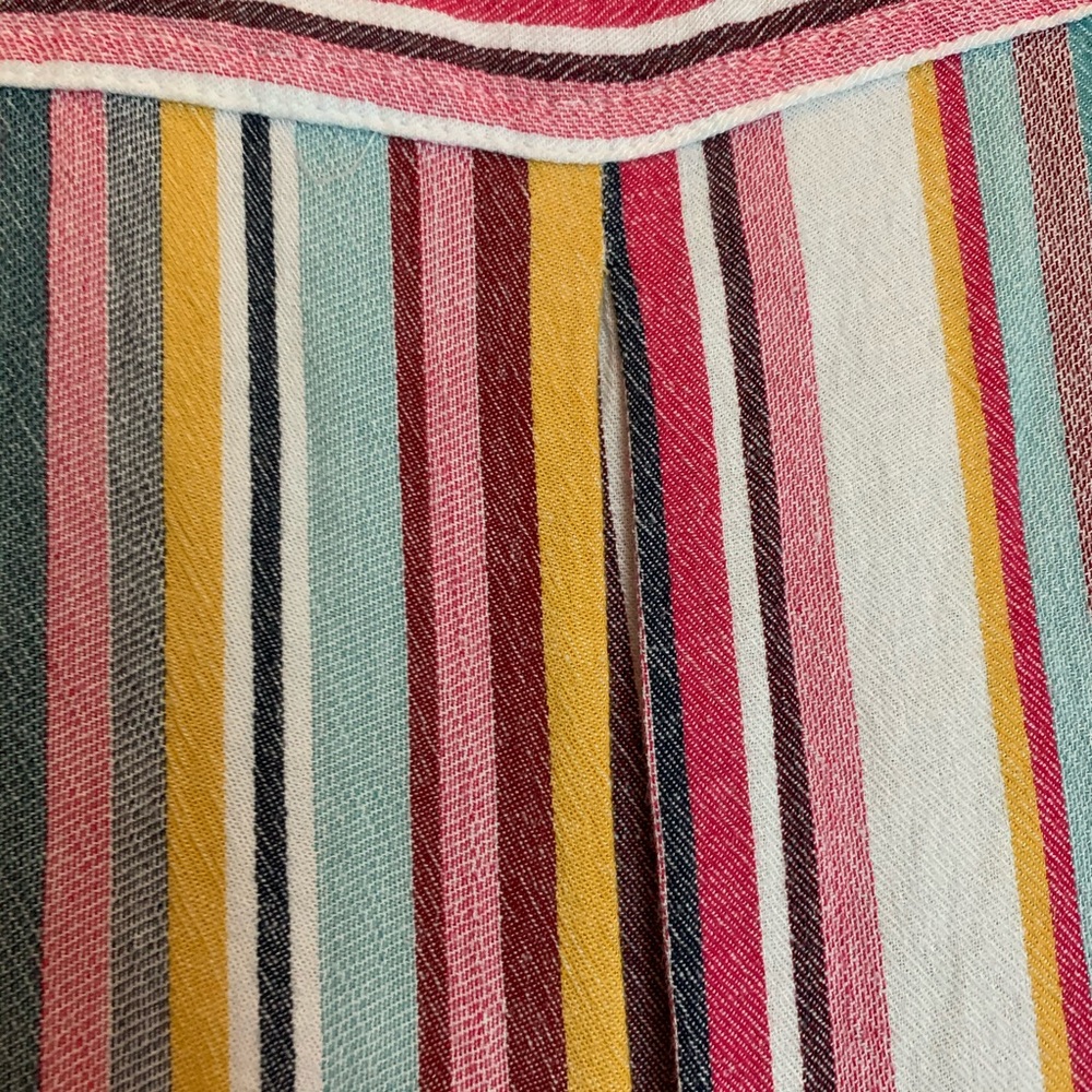 Harper Striped Button Down Blouse - image 8